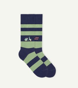 Gestreifte Socken mit Roller Icon | 1 Paar - von Jungfeld