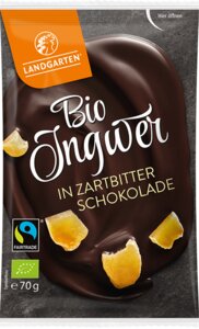 Vegane Bio Ingwer in Zartbitterschokolade - Landgarten