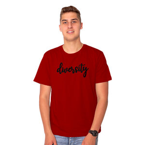 "diversity" Herren T-Shirt reine Biobaumwolle (kbA) - HANDGEDRUCKT