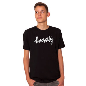 "diversity" Herren T-Shirt reine Biobaumwolle (kbA) - HANDGEDRUCKT