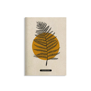 A5 Notizheft aus Graspapier - Maya Farbe: Orange - Matabooks