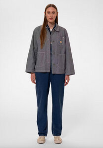 NUDIE JEANS - Eva Hickory Striped Jacket Blue/Offwhite - Nudie Jeans