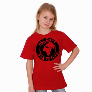 "All Days For Future" Kinder T-Shirt aus Biobaumwolle (kbA) - HANDGEDRUCKT