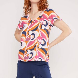 Bluse Feed The Birds - Romantic Colour Waves - Blutsgeschwister