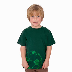 "Fußball" Unisex Kinder T-Shirt - HANDGEDRUCKT