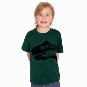"T-Rex" Kinder T-Shirt reine Bio Baumwolle (kbA) - HANDGEDRUCKT