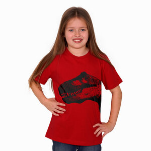 "T-Rex" Kinder T-Shirt reine Bio Baumwolle (kbA) - HANDGEDRUCKT