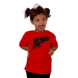 "Weißkopfseeadler" Unisex  Kinder-T-Shirt  - HANDGEDRUCKT