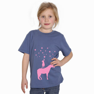 "Wünsche" Kinder T-Shirt aus Biobaumwolle (kbA) - HANDGEDRUCKT