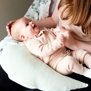 Baby Bio kleines Stillkissen "Lunette" mit kbA Buchweizenspelzen Füllung und kbA Baumwolle Bezug - Ella Lieb