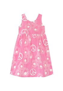 Bio Sonnenkleid - Peace Flower - Pink - Global Mamas