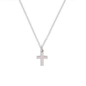 Halskette - kleines Kreuz, Anhänger/ Silber/ Silber vergoldet - BELLYBIRD Jewellery