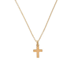 Halskette - kleines Kreuz, Anhänger/ Silber/ Silber vergoldet - BELLYBIRD Jewellery