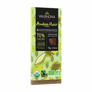 Valrhona - Andoa Noir - Bio - Zartbitter - Tafelschokolade - 70% Kakao - Valrhona