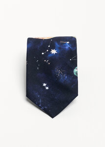 Die bedruckte Krawatte aus Bio-Baumwolle, hergestellt in Europa - De IONESCU