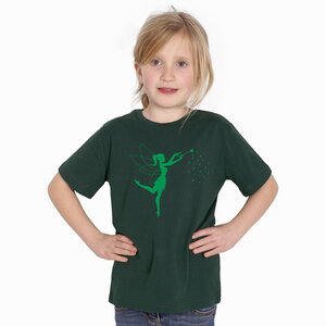 "Zauberfee" Kinder-T-Shirt reine Biobaumwolle (kbA) - HANDGEDRUCKT