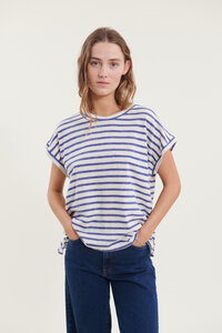 Gestreiftes T-Shirt MARY aus Bio-Baumwolle - Basic Apparel