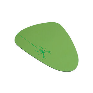 "Spinne" Mousepad aus Recyclingleder Tropfenform - HANDGEDRUCKT