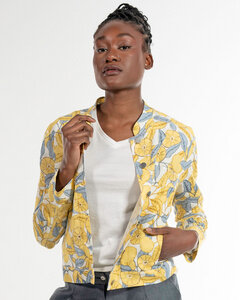 Allover-Print Jacke aus reinem Leinen | Fruit Jacket - Alma & Lovis