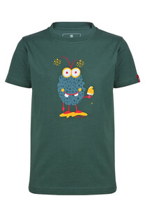 Elkline Kinder T-Shirt Monster | Kurzarm Unisex Shirt Comic Print Bio Baumwolle - Elkline