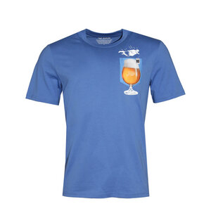 Herren T-Shirt Rundhals aus Bio-Baumwolle "Bier BT" Blau - FÄDD
