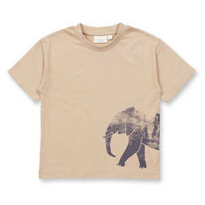 Kinder T-Shirt mit Elefantendruck T-Shirt Bio Baumwolle - sense-organics