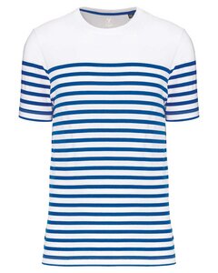 Nachhaltiges Herren-T-Shirt mit Rundhalsausschnitt im Marine-Stil - YTWOO