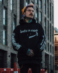Burnout - heavy oversized Hoodie 500GSM - JustdePressed Clothing