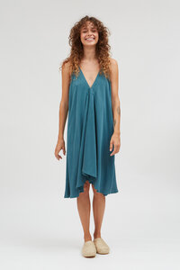 Tencel Kleid Midi Einheitsgröße - Multiposition Short Dress Tencel Linen - Suite 13 Lab