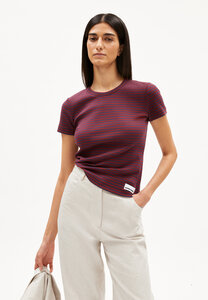 KARDAA STRIPES - Damen Ripp-T-Shirt Regular Fit aus Bio-Baumwoll Mix - ARMEDANGELS