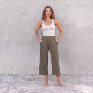 THEA TENCEL - leichte Sommer- & Yoga Hose, gerade geschnittene Beine, 7/8 Länge, atmungsaktivem Tencel-Biobaumwoll-Mix - Jaya