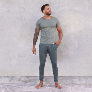 JOHNNY MELANGE - Männer - Hose für Yoga und Freizeit aus Biobaumwolle - Jaya
