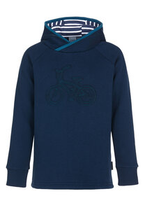 Elkline Kinder Hoodie Radstreifen | Unisex Pullover für Mädchen und Jungen | Bike Kapuzenpullover mit Fahrrad Print - Elkline