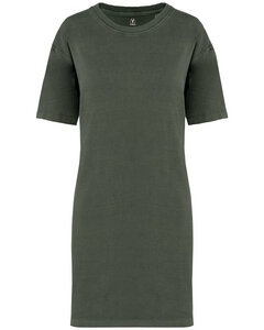 Ausgewaschenes Damen T-Shirt Kleid aus 100% Bio-Baumwolle - YTWOO