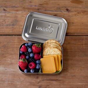 Kleine Snack-Box aus Edelstahl - 2-teilig - LunchBots