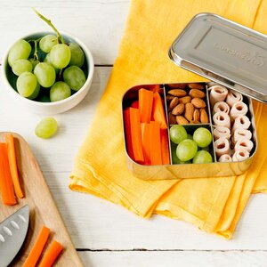Kleine Snack-Box aus Edelstahl - ProteinPacker 4-teilig - LunchBots