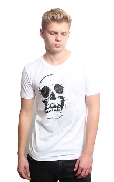 YTWOO - YTWOO Herren T-Shirt mit Totenkopf, Skull als Motiv