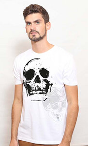 YTWOO Herren T-Shirt mit Totenkopf, Skull als Motiv - YTWOO