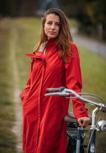 Elkline Damen Fahrrad Regenmantel Go By Bike | hohe Sichtbarkeit und Bewegungsfreiheit - Elkline
