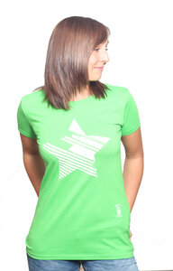 Damen T-Shirt mit Stern aus 100% Baumwolle (Bio) - YTWOO