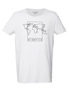 Bio Herren Sommer T-Shirt "Surfs - Worldmap" - Human Family