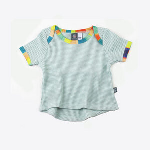 Bio T-Shirt / Baby / Waffeljersey / mint - Pünktchen Komma Strich