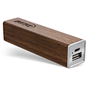 woodpower Edge, USB Akku PowerBank 3.000mAh, Echtholz, Walnuss - InLine
