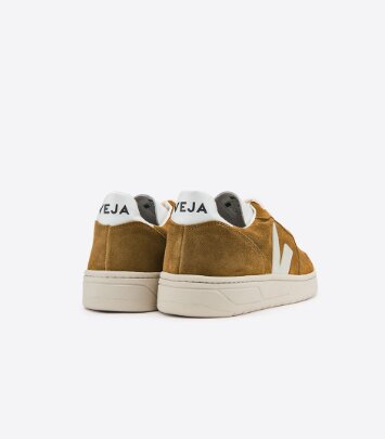 veja v10 suede camel white
