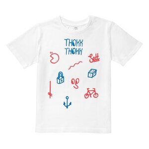 Sketch Kinder T-Shirt weiß Bio & Fair - ThokkThokk