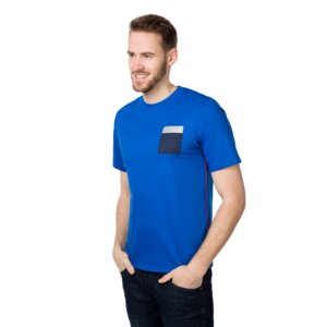 T-Shirt Rundhals mit Reflektor und Brusttasche -Bikepocket - ben|weide