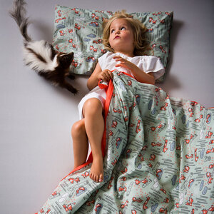 Snurk Bio-Kinderbettwäsche Bettwäsche Bio Baumwolle mit Reißverschluss Elfe Fee 