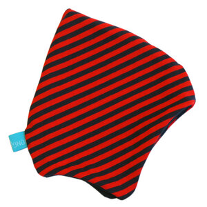 Baby Zipfelmütze marine/rot geringelt (mit oder ohne Bänder) - bingabonga
