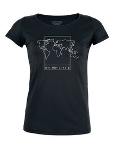 T-Shirt - Damen - Amorous "Worldmap"  - Human Family