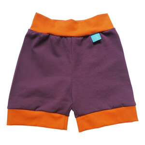 leichte Baby Jersey-Shorts aubergine/zimt - bingabonga